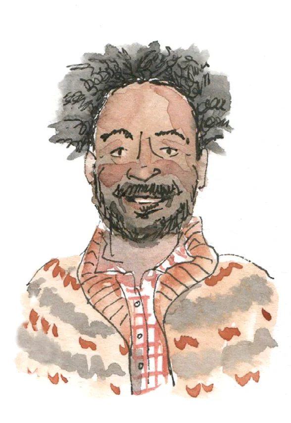 Watercolor portrait of Elijah Berry